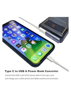 erorex 2 Pack 90 Degree USB C Female to USB Male Adapter, Type C to USB A Left and Right Angle Charger Converter, Suitable for Laptop/Mobile Phone/Tablet/PC  - Image 5