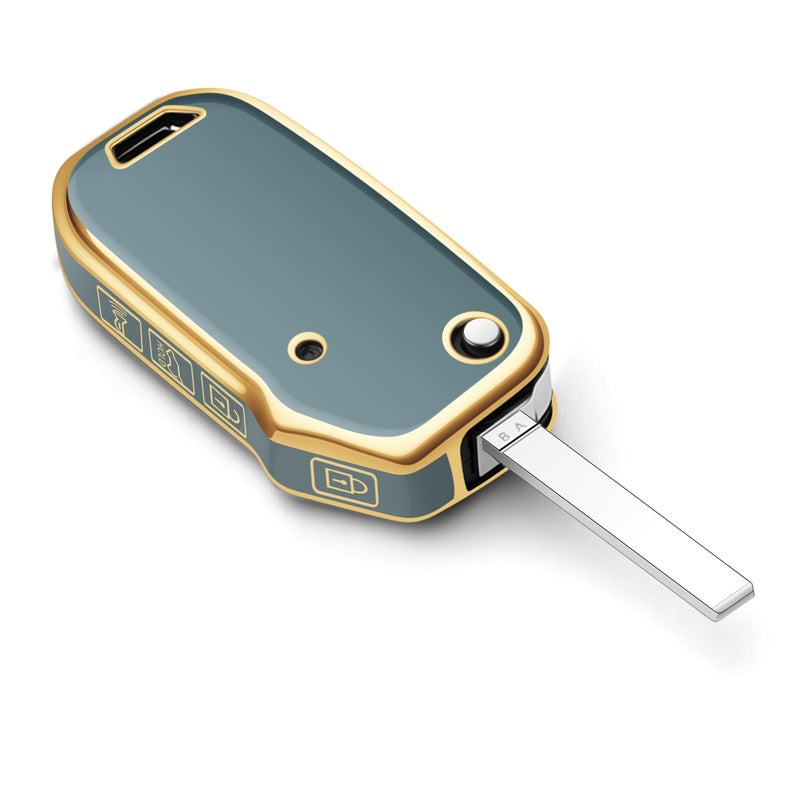 Tengare for Kia Key Fob Cover Flip Car Key Case fits K5 LX Seltos S LS Sorento Soul Sportage NIRO Forte LXS FE - Image 1