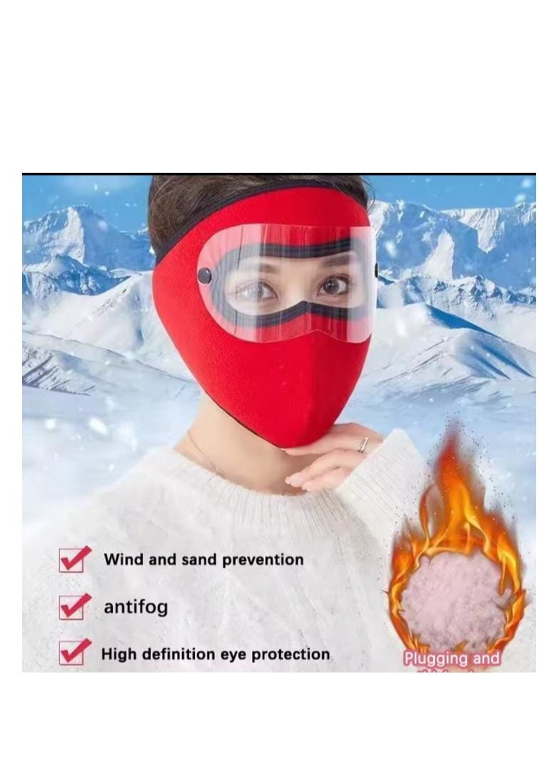 A face mask to protect against cold and dust to provide ideal protection and comfort in various weather conditions. It is lightweight and breathable, making it the ideal choice for daily use in cold weather or while walking in dusty places. 2-Piece Gray/Pink