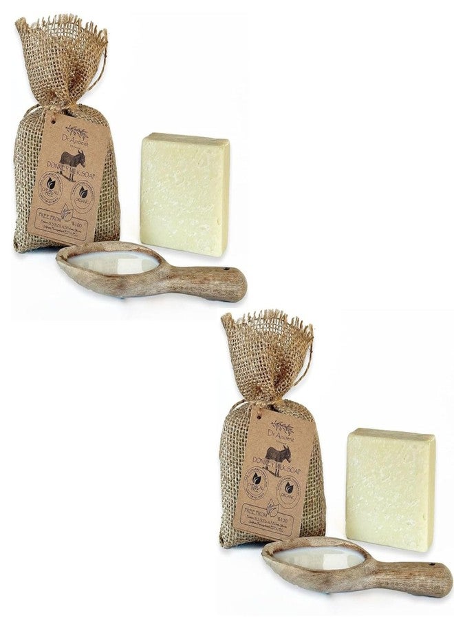 Dr.Ancient Donkey Milk Soap Bar Organic Natural Traditional Handmade Antique - Anti Ageing, Moisturizer - Absolutely No Chemicals! Pure Natural Soaps! 5 Ounce (Pack of 2) - Image 1