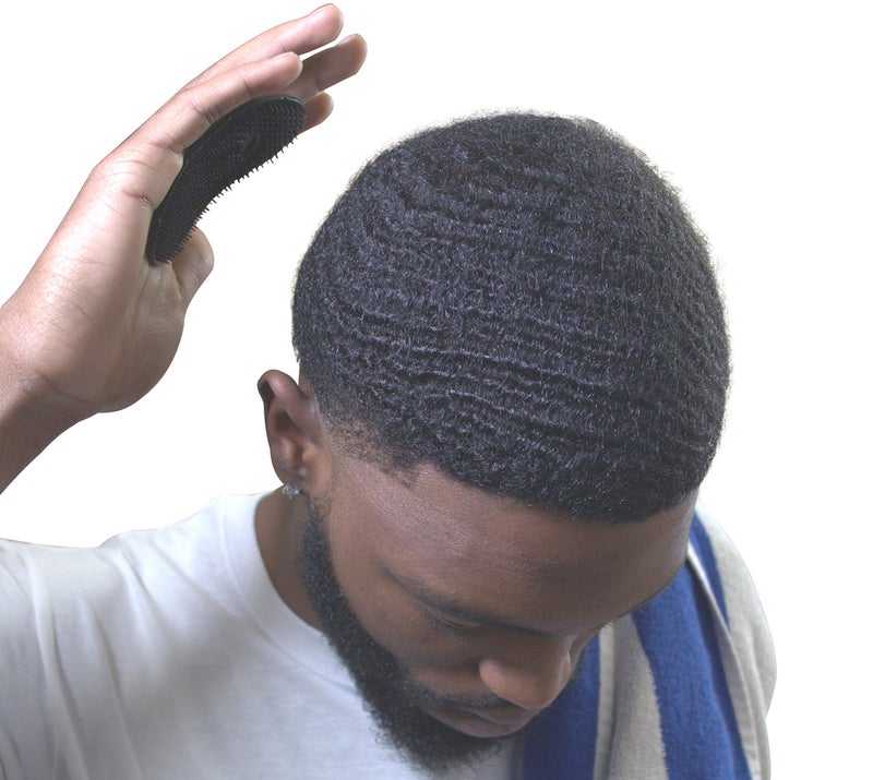 OCEAN VIEW DEEP WAVES POMADE, Gold Edition 360 Wave Grease, includes Wash and Style Brush for Men Moisturizes, Controls and Styles Black Hair - Image 4