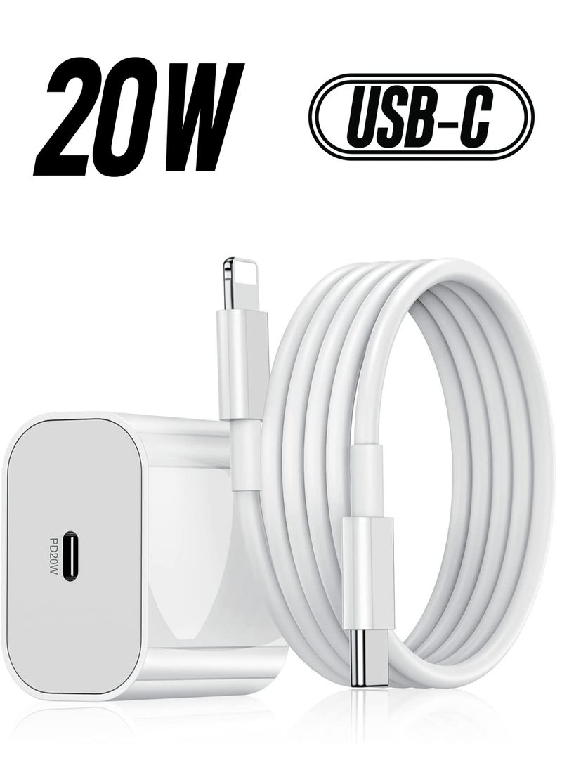 ELTRAZONE 20W PD Charger for iPhone Original 20W PD Fast Type C Wall Charger with Charging Compatible Compatible with iPhone13/13 Mini Pro Max/12 Pro Max/12 Mini/11 Pro Max/Xs Max/XR/X/8Plus,iPad  - Image 1