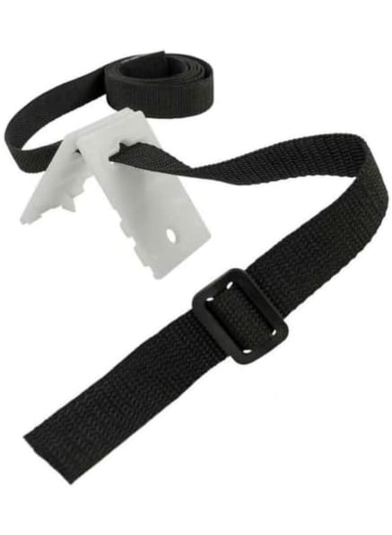 SYOSI Solar Cover Reel Attachment Kit, Swimming Pool Blanket Straps and Clips, Durable Nylon Straps with Fastener Plates for In-Ground Pool Cover Reels, Secure and Easy Installation (Black) - Image 3