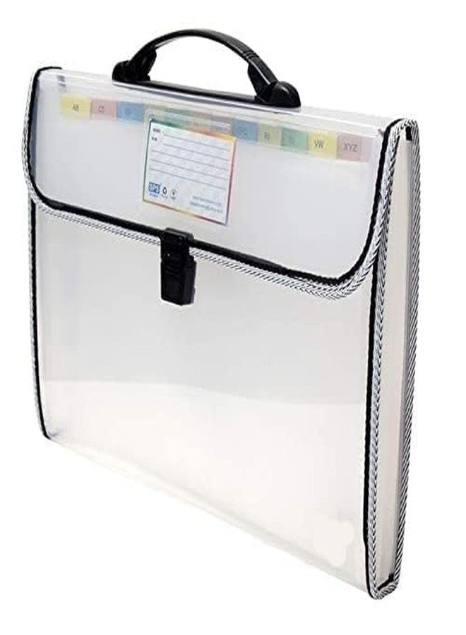 Rangwell Expanding File Folder with 12 Pockets with Handle and Buckle Closure for A4 Size Documents | Expanding File Organizer | Waterproof Accordian File Folder Filing Briefcase - Image 2