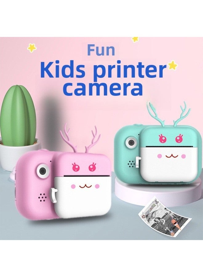 Generic Children's Camera 24 Million HD Dual-lens Video Mini Polaroid Camera-Color:32GB Memory Card  - Image 2