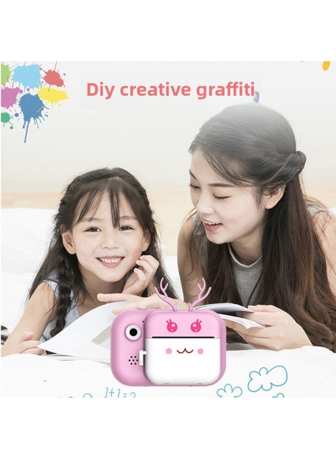 Generic Children's Camera 24 Million HD Dual-lens Video Mini Polaroid Camera-Color:32GB Memory Card  - Image 5