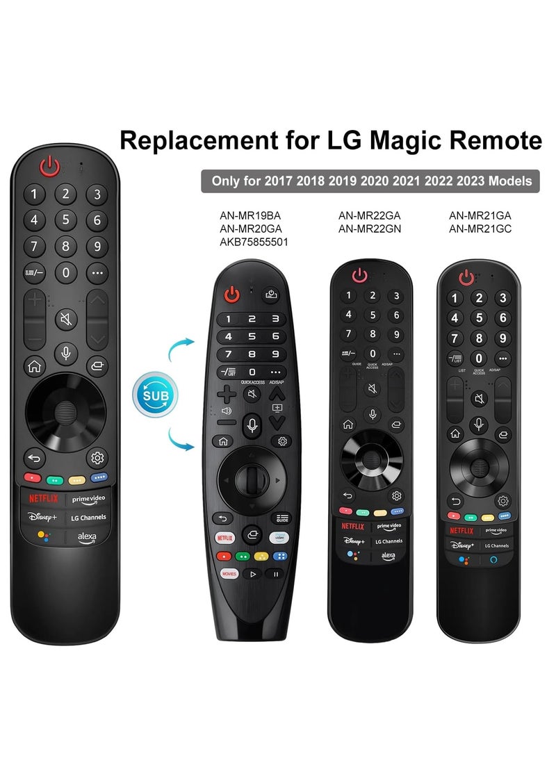 ELTRAZONE Replacement Magic Remote Control AN-MR22GA/22GN with Voice and Pointer Function for LG Smart TV Compatible with 2017-2023 LG UHD OLED QNED NanoCell 4K 8K Models with battery - Image 3