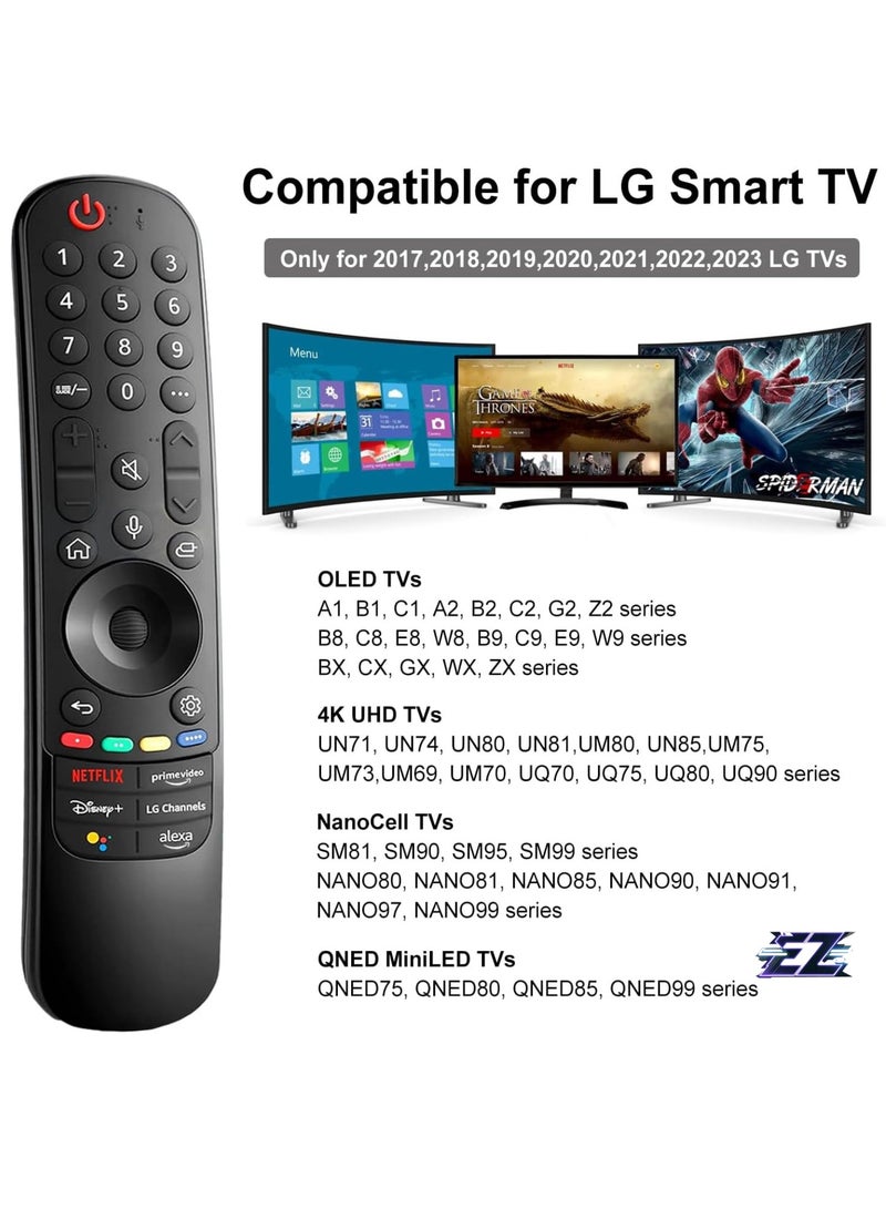 ELTRAZONE Replacement Magic Remote Control AN-MR22GA/22GN with Voice and Pointer Function for LG Smart TV Compatible with 2017-2023 LG UHD OLED QNED NanoCell 4K 8K Models with battery - Image 2