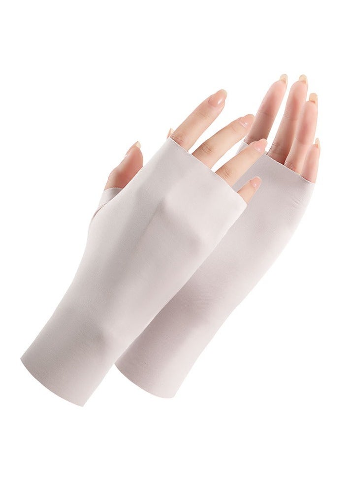 Generic Nail Lamp Gloves, Manicure Gloves, Women's Anti-UV Driving Gloves  - Image 1