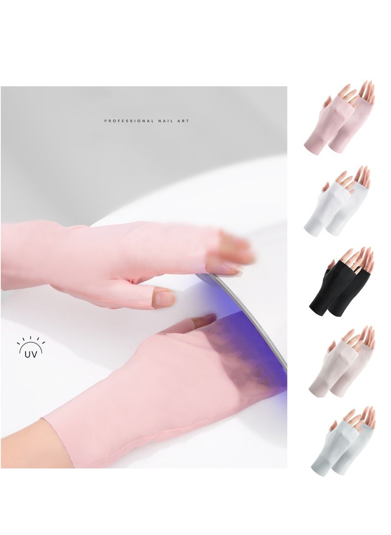 Generic Nail Lamp Gloves, Manicure Gloves, Women's Anti-UV Driving Gloves  - Image 2