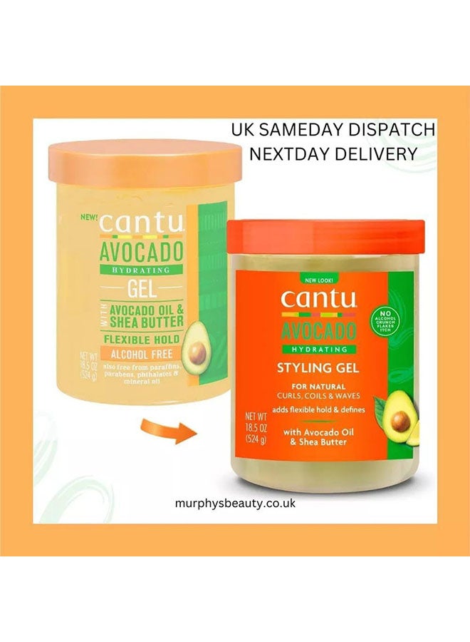 Cantu Avocado Hydrating Gel 524grams - Image 2