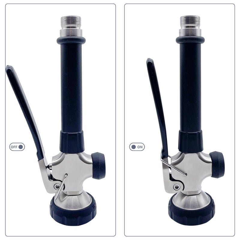 Achelous Pre Rinse Spray Valve Head Dual Function  Commercial Sink Faucet Sprayer Head with Grip Handle  High Pressure Dish Sprayer Nozzle for Commercial Kitchen Faucet Replacement - Image 4
