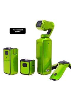 ماركة غير محددة ينطبق على DJI OSMO Pocket 3 ملصقات الكاميرا مجموعة كاملة من الألوان الصلبة الفلورسنت المقاومة للماء والخدش - اللون: أخضر فلوري  - Image 1