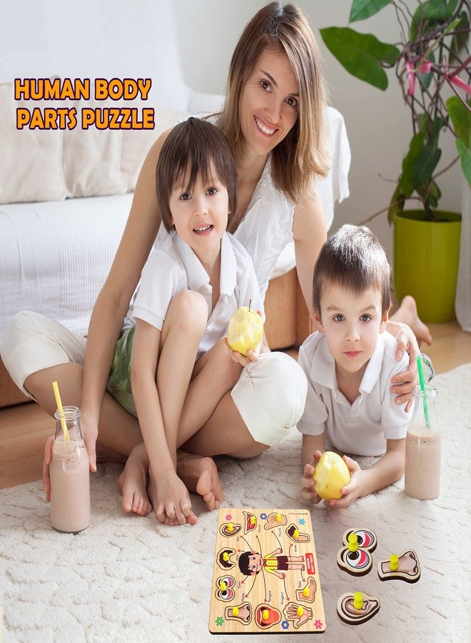 Lefan Body Part Puzzle Kids Wooden Toys for Kids 3 + Jigsaw Puzzles for Adults Baby Learning Toys Educational Toys for 2 Board Game - Image 2