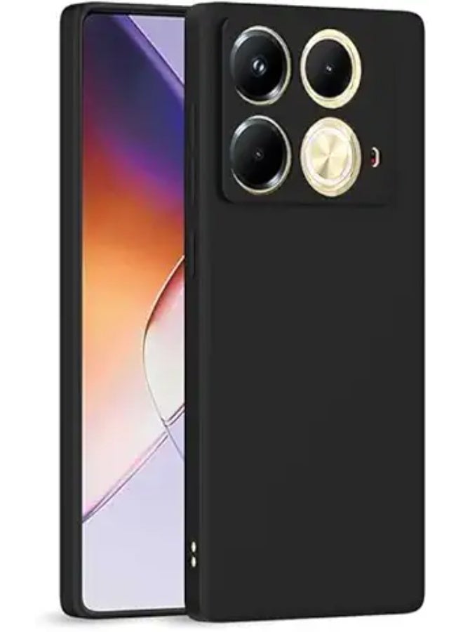 Protective Cover For  Infinix Hot 40 Pro , Slim Fit Soft Back TPU Case Flexible Silicone Cover Compatible For Infinix Hot 40 Pro - Black