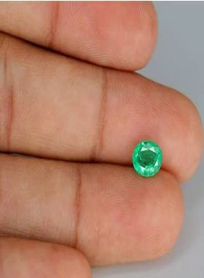 Stone Jewels 7.75 Carat Emerald Pachu Stone Colombia High Rated Panna Gemstone by IGL Lab Certified for Unisex - Image 2