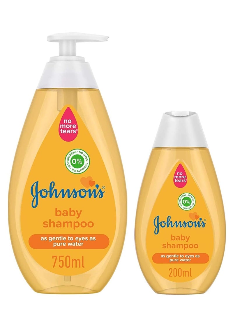 Pack Of 2 Gold Baby Shampoo, Hypoallergenic, ph. Balanced, 750+200 Ml - pzsku/ZB3039B1DDC114BA5D520Z/45/_/1733404012/da55e1ea-a239-4839-bd89-2085f70a2b94