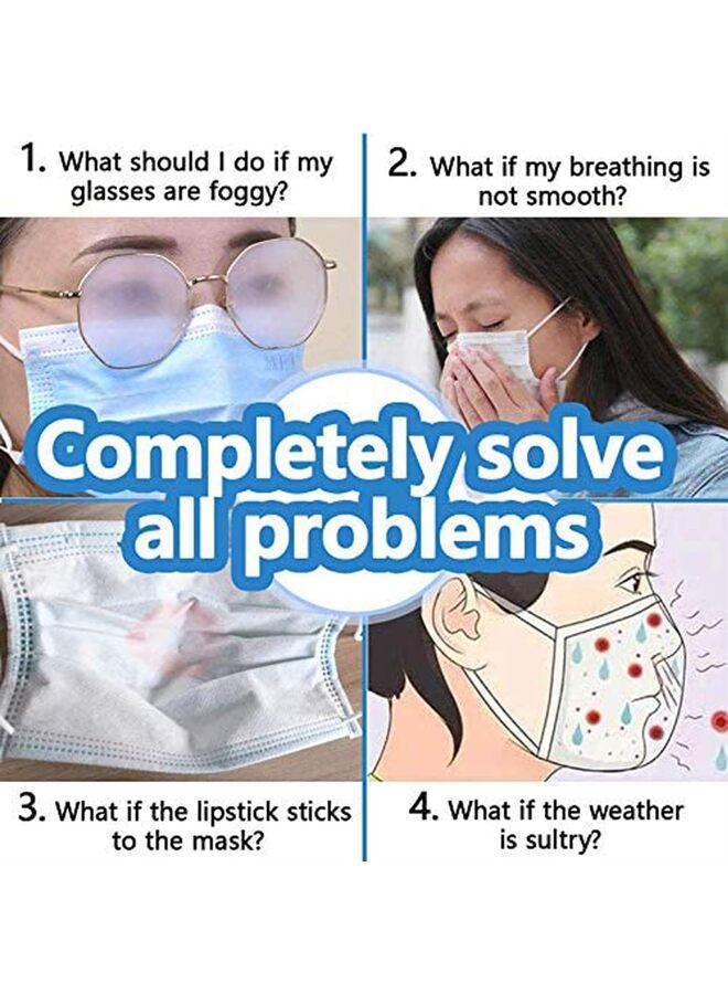 3D Mask Inner Bracket for Comfortable Mask Wearing-Internal Support Holder Frame for Balaclavas-Silicone Face Shell for Cosplay -Lower Half Face Protective Mask for Airsoft/Paintball/BB - Image 4