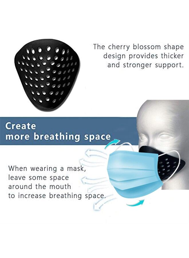 3D Mask Inner Bracket for Comfortable Mask Wearing-Internal Support Holder Frame for Balaclavas-Silicone Face Shell for Cosplay -Lower Half Face Protective Mask for Airsoft/Paintball/BB - Image 3