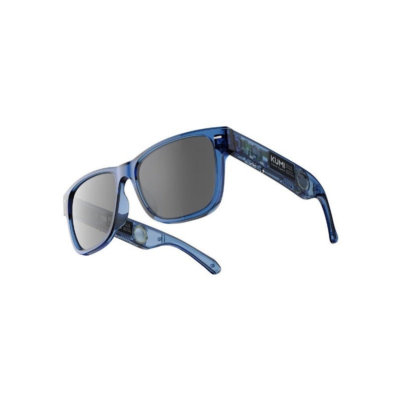 Meta V1 Smart Audio Glasses with TR90 Frame, Dual Speakers, AI Voice Assistant, Magnetic Charging, Waterproof IPX4 Blue - Image 3
