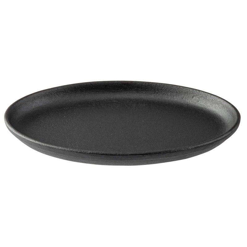 Tablecraft Oval Sizzle Platter Cast Iron 925 x 6875 x 075