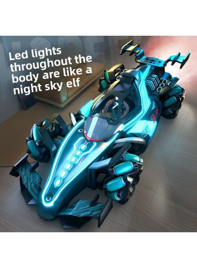 Loquat F1 Equation Remote Control Stunt Racing Four-wheel Drive Light Spray Gesture Induction Children's Stunt Drift Toy Car-Color:F1 Stunt Remote Control Car  Handle Remote Control-Specifications:Top Equi - Image 5