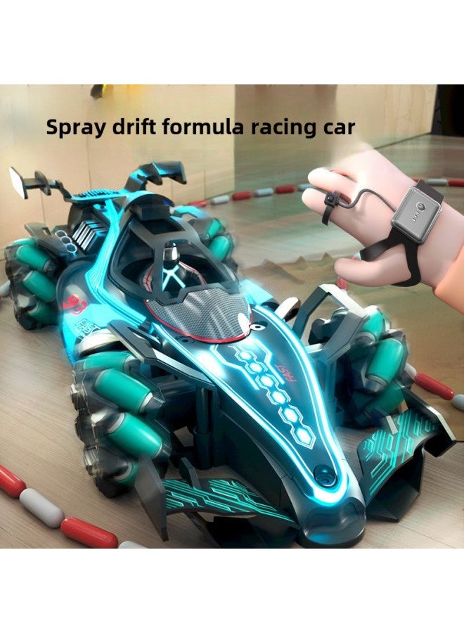 Loquat F1 Equation Remote Control Stunt Racing Four-wheel Drive Light Spray Gesture Induction Children's Stunt Drift Toy Car-Color:F1 Stunt Remote Control Car  Handle Remote Control-Specifications:Top Equi - Image 4