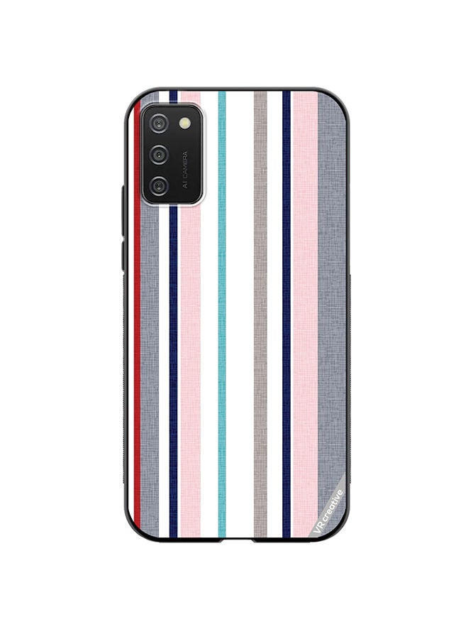 VR CREATIVE Protective Case Cover For Samsung Galaxy A03s Strips Design Multicolour - Image 1