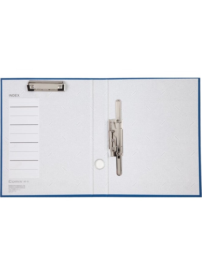 Comix A4 Long Binder + Clipboard, Cardboard File Folder/Document Folder/Blue, No.333 - Image 2