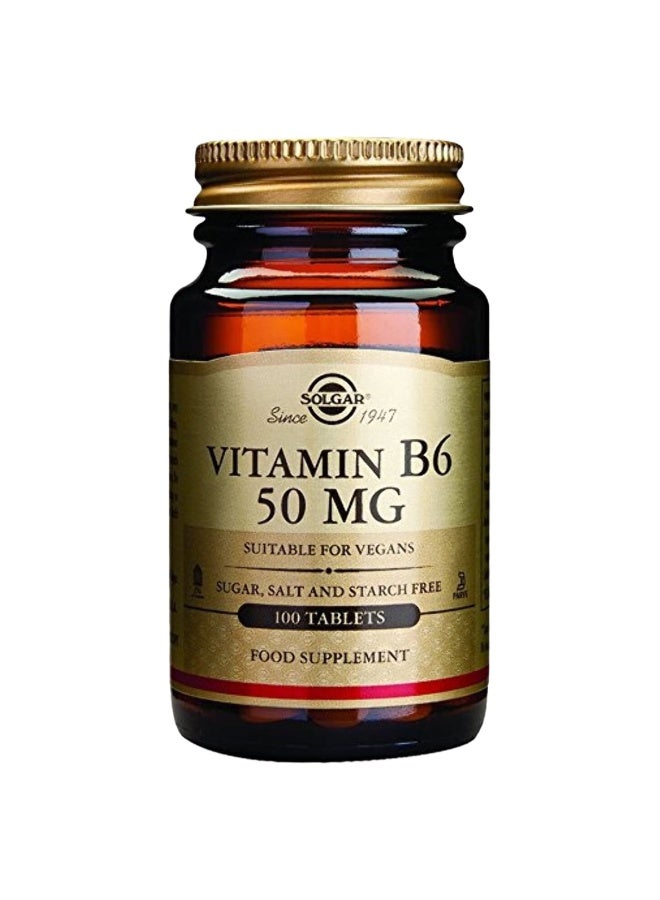 Solgar Vitamin B6, 50 mg - 100 Tablets - Image 3