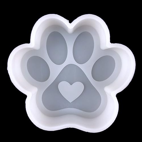 PEVOGON Car Freshie Silicone Mold for Resin Casting Aroma Beads Soap and Wax Silicone Craft Mold for Vehicle Interior Decoration Paw Print - Image 1