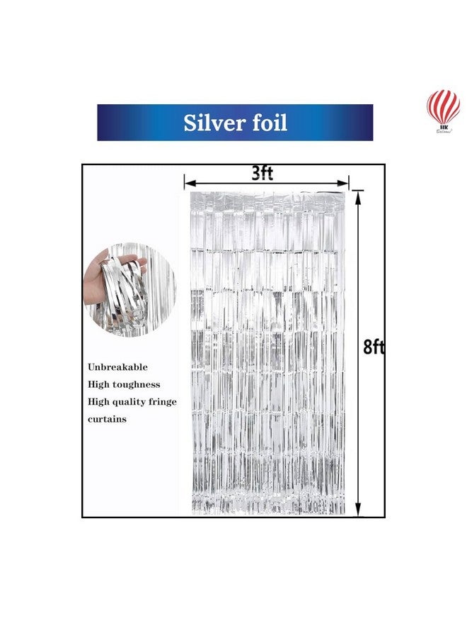 HK balloons 32 Pcs Happy Birthday Black Polka dot banner Decoration set items with black and white balloons & silver curtains for birthday decorations for boys husband - Image 3