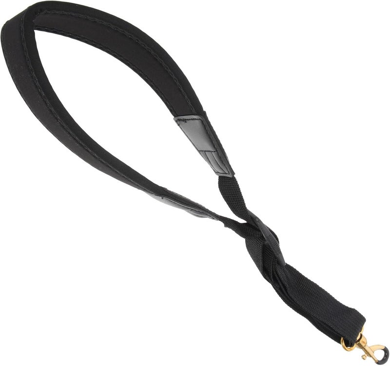 Adjustable Black Saxophone Neck Strap High Elastic Cotton Shoulder Strap for Alto Tenor Saxophone Music Instrument Accessory - Image 1