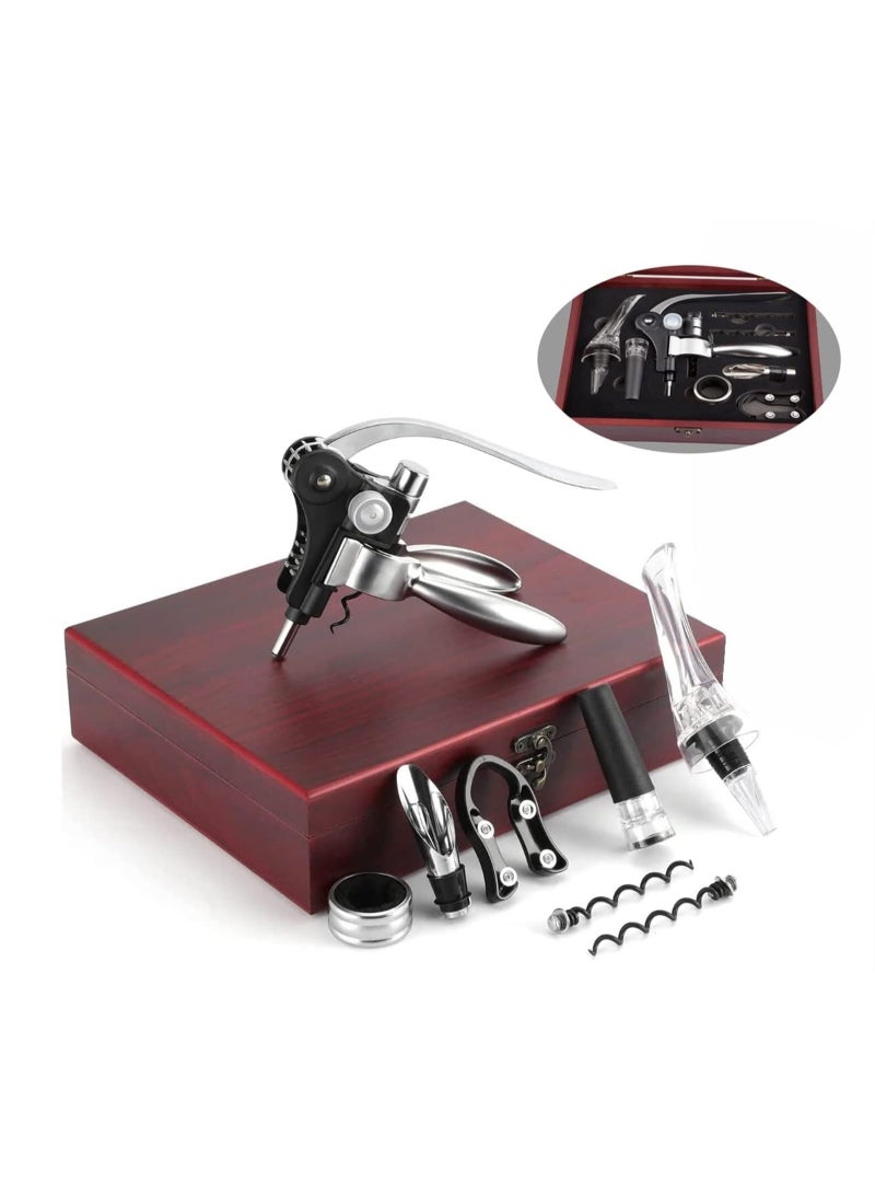 general Wine corkscrew, wine bottle opener, wine accessory corkscrew set, red wine opener set (with wooden box), wine gifts (luxury packaging) - Image 4