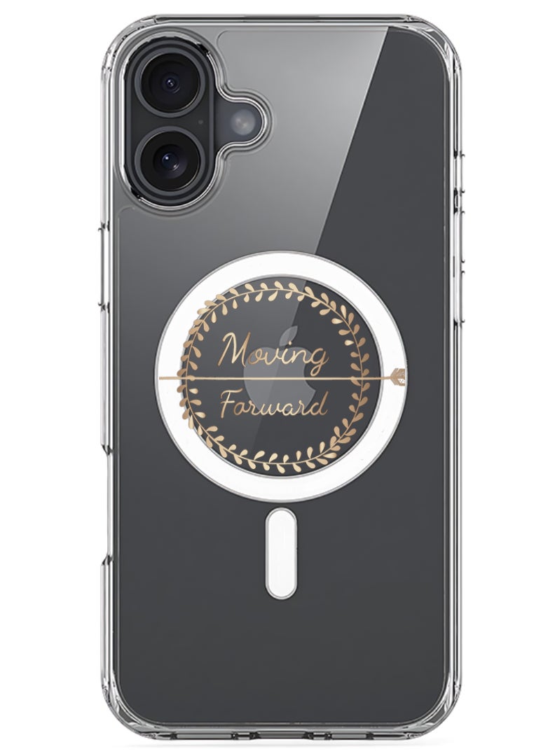 iPhone 16 Plus Magsafe Magnetic Case for iPhone Compatible with Wireless Charging, Shockproof Phone Bumper Cover - Moving Forward