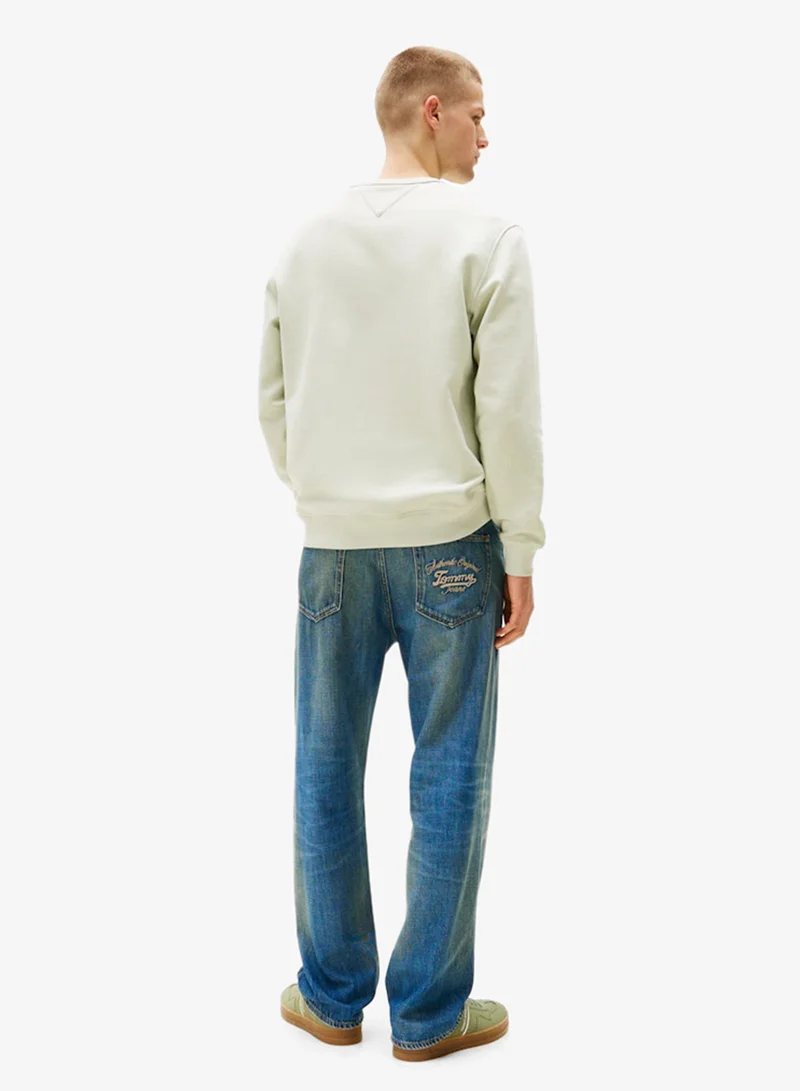 TOMMY JEANS Logo Regular Fit Pullover Sweatshirt