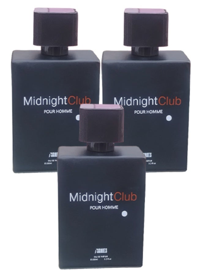 آي سينتس بريميوم 3 قطع عطر ميدنايت كلوب للرجال 100 مل - Image 1