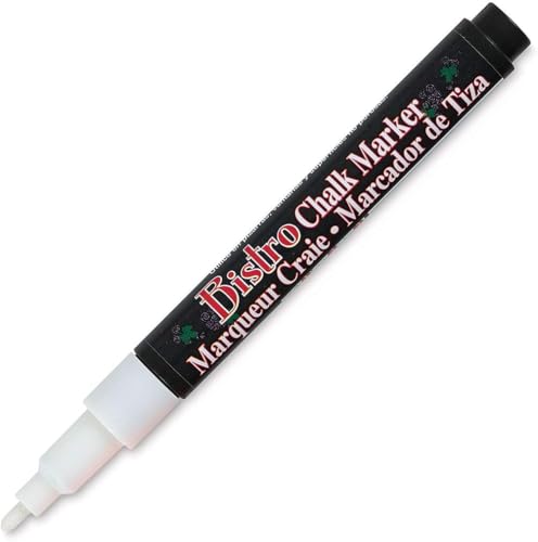 Marvy Uchida Uchida 480-C-0 Broad Point Tip Bistro Window Chalk Marker, White, 1 Count (Pack of 1) - Image 3