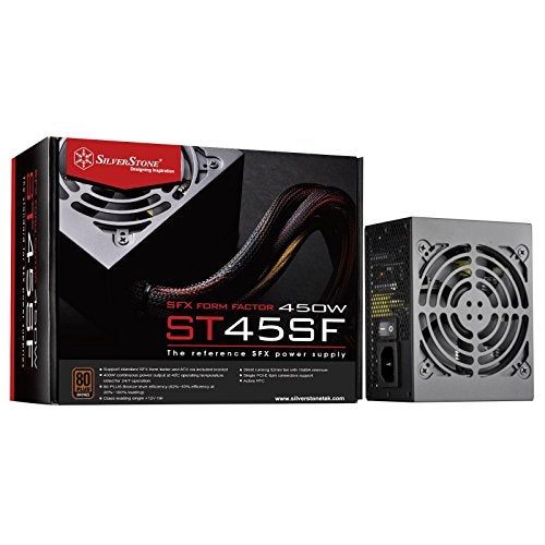 SilverStone Technology 450W SFX Form Factor 80 Plus Bronze Power Supply (ST45SF-V3-USA), SST-ST45SF-V3-USA - Image 1