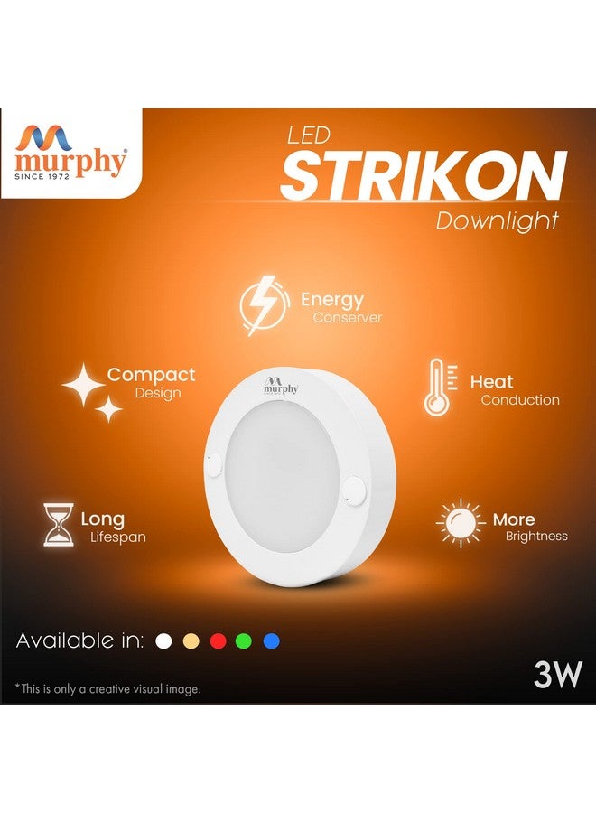 Murphy 3W Strikon Surface LED Light - Cool White | Flush Mount for Cabinets, Wardrobes & Closets - Pack of 25 - Image 3