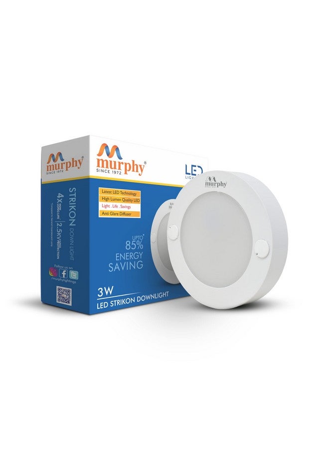 Murphy 3W Strikon Surface LED Light - Cool White | Flush Mount for Cabinets, Wardrobes & Closets - Pack of 25 - Image 2