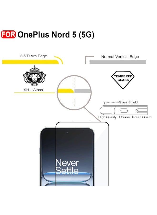 Screen Protector for Oneplus 15R / OnePlus Nord 5 5G  Tempered Glass Screen Protector Edge to Edge Glass Anti Fingerprint 3D Scratch Proof Screen Glass - Image 2