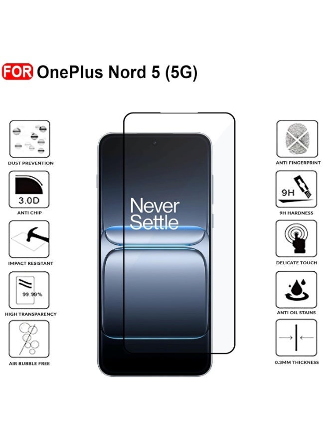 Screen Protector for Oneplus 15R / OnePlus Nord 5 5G  Tempered Glass Screen Protector Edge to Edge Glass Anti Fingerprint 3D Scratch Proof Screen Glass - Image 5