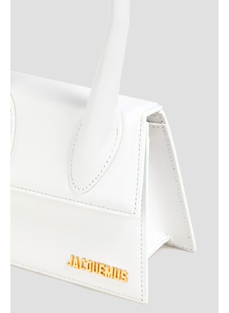 JACQUEMUS Leather Chiquito Moyen Handbag With Crossbody Strap - Image 3
