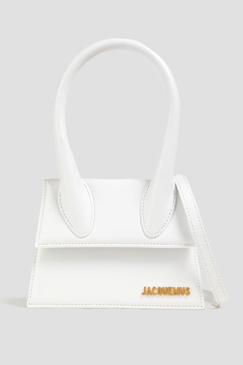 JACQUEMUS Leather Chiquito Moyen Handbag With Crossbody Strap - Image 1