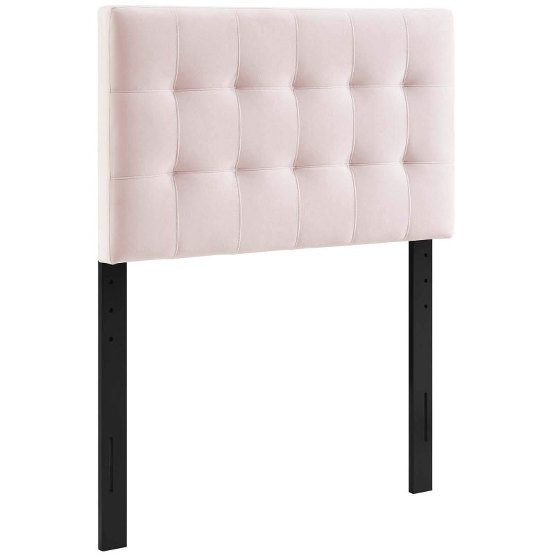 Modway Lily Biscuit Tufted Twin Performance Velvet Headboard, Pink - Image 2