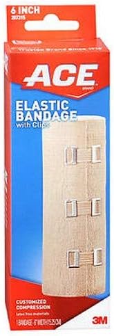Ace Elastic Bandage with Clips 6Inch Pack of 6