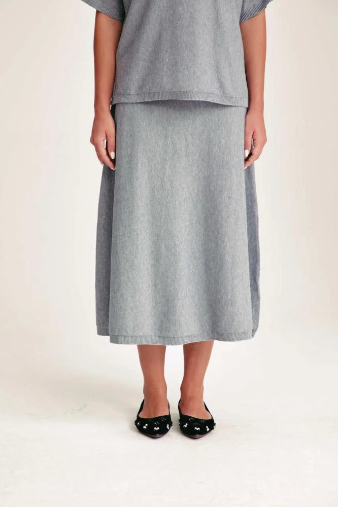 Tenda Wide-Cut Skirt Grey