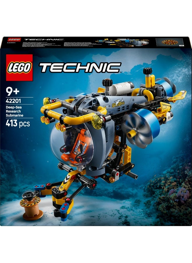 LEGO - LEGO Technic Deep-Sea Research Submarine 42201 Building Set (413 Pieces) - Image 1