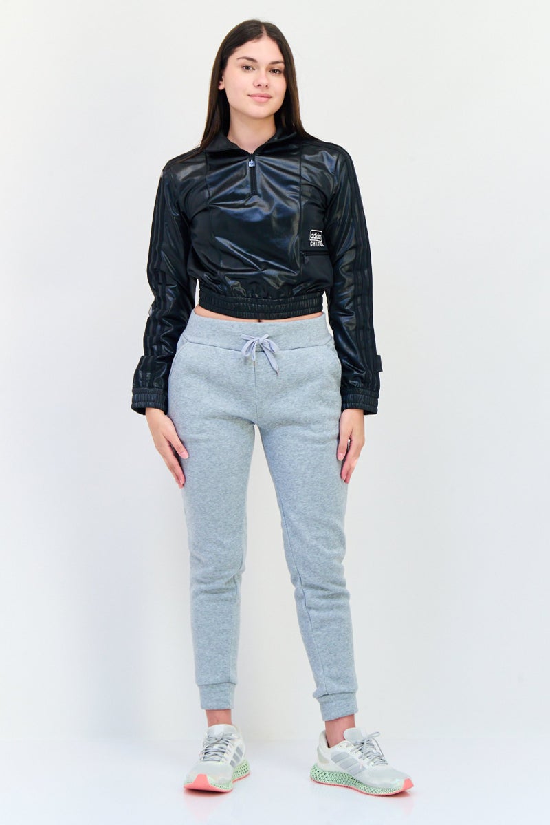 adidas Originals Women Sportswear Fit Long Sleeve Outdoor Jacket, Black  - Image 4